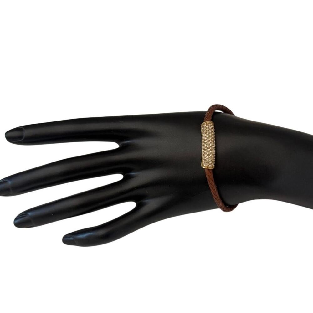 Michael Kors Braided Cord Leather Bracelet